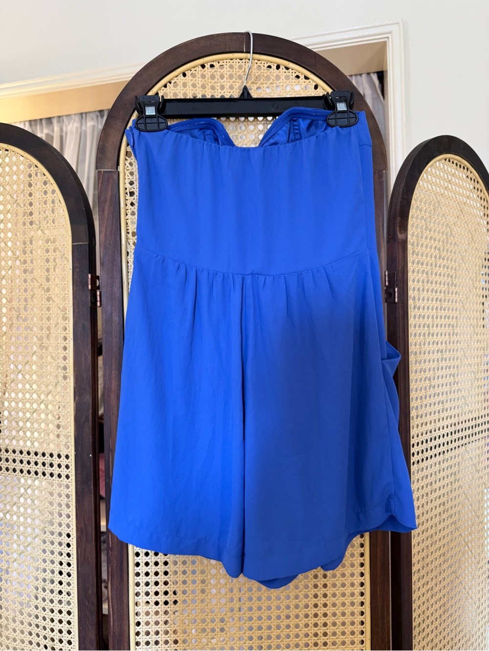 Express Strapless Ruffle Romper - Picture 5 of 5